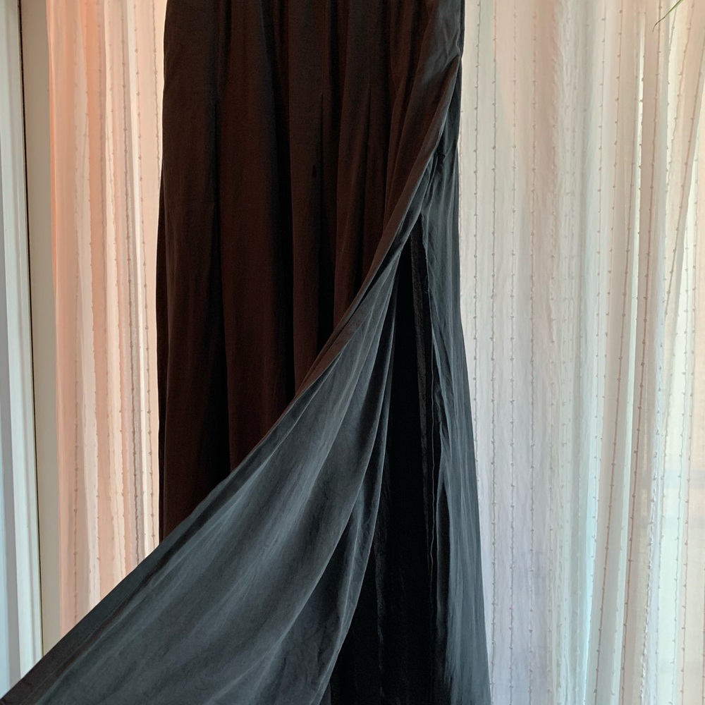 Vintage Maxi Skirt with Slits and Pockets!